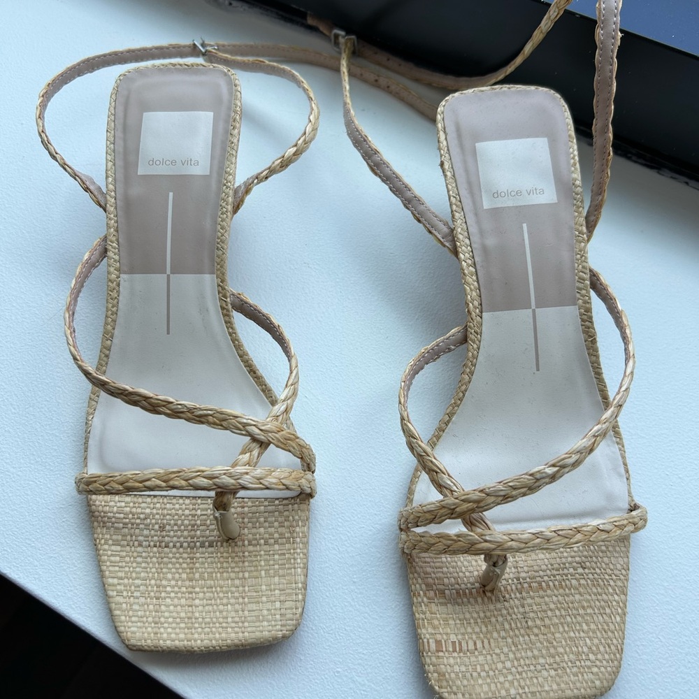Dolce Vita Beige Braided Sandals